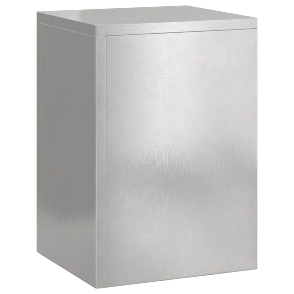 vidaXL Pflanzenständer 2 pcs Silber 24 x 24 x 35 cm Edelstahl