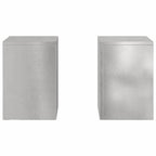 vidaXL Pflanzenständer 2 pcs Silber 24 x 24 x 35 cm Edelstahl