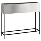 vidaXL Hochbeet Gartenpflanzer Silber 100 x 26 x 82 cm Edelstahl