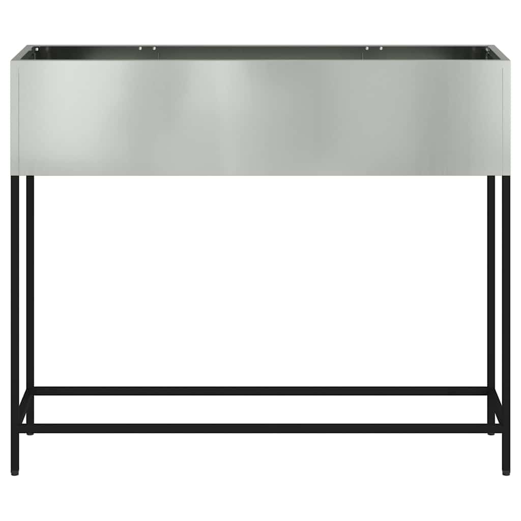 vidaXL Hochbeet Gartenpflanzer Silber 100 x 26 x 82 cm