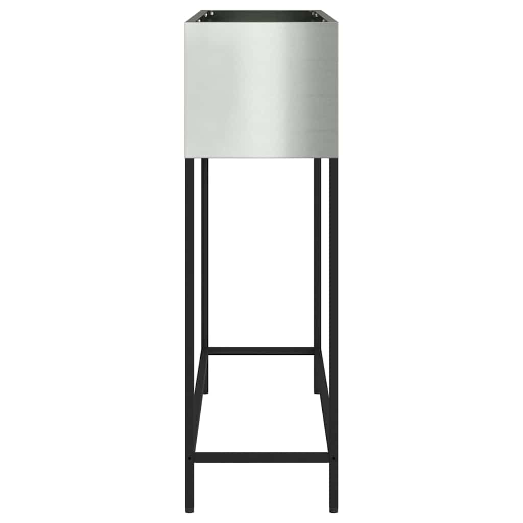 vidaXL Hochbeet Gartenpflanzer Silber 100 x 26 x 82 cm