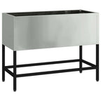 vidaXL Hochbeet Gartenpflanzer Silber 60 x 26 x 45 cm Verzinkter Stahl
