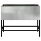 vidaXL Hochbeet Gartenpflanzer Silber 60 x 26 x 45 cm Verzinkter Stahl