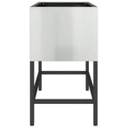 vidaXL Hochbeet Gartenpflanzer Silber 60 x 26 x 45 cm Verzinkter Stahl