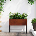 vidaXL Hochbeet Gartenpflanzer Rostig 100 x 26 x 82 cm Wetterfeststahl