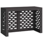 vidaXL Klimaanlagenabdeckung Schwarz 90 x 40 x 60 cm Stahl
