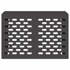 vidaXL Klimaanlagenabdeckung Schwarz 90 x 40 x 60 cm Stahl