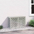 vidaXL Klimaanlagenabdeckung Silber 90 x 40 x 60 cm Verzinkter Stahl