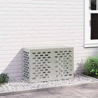 vidaXL Klimaanlagenabdeckung Silber 90 x 40 x 60 cm Verzinkter Stahl