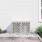 vidaXL Klimaanlagenabdeckung Silber 90 x 40 x 60 cm Verzinkter Stahl