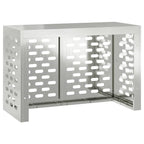 vidaXL Klimaanlagenabdeckung Silber 90 x 40 x 60 cm Verzinkter Stahl