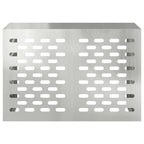 vidaXL Klimaanlagenabdeckung Silber 90 x 40 x 60 cm Verzinkter Stahl