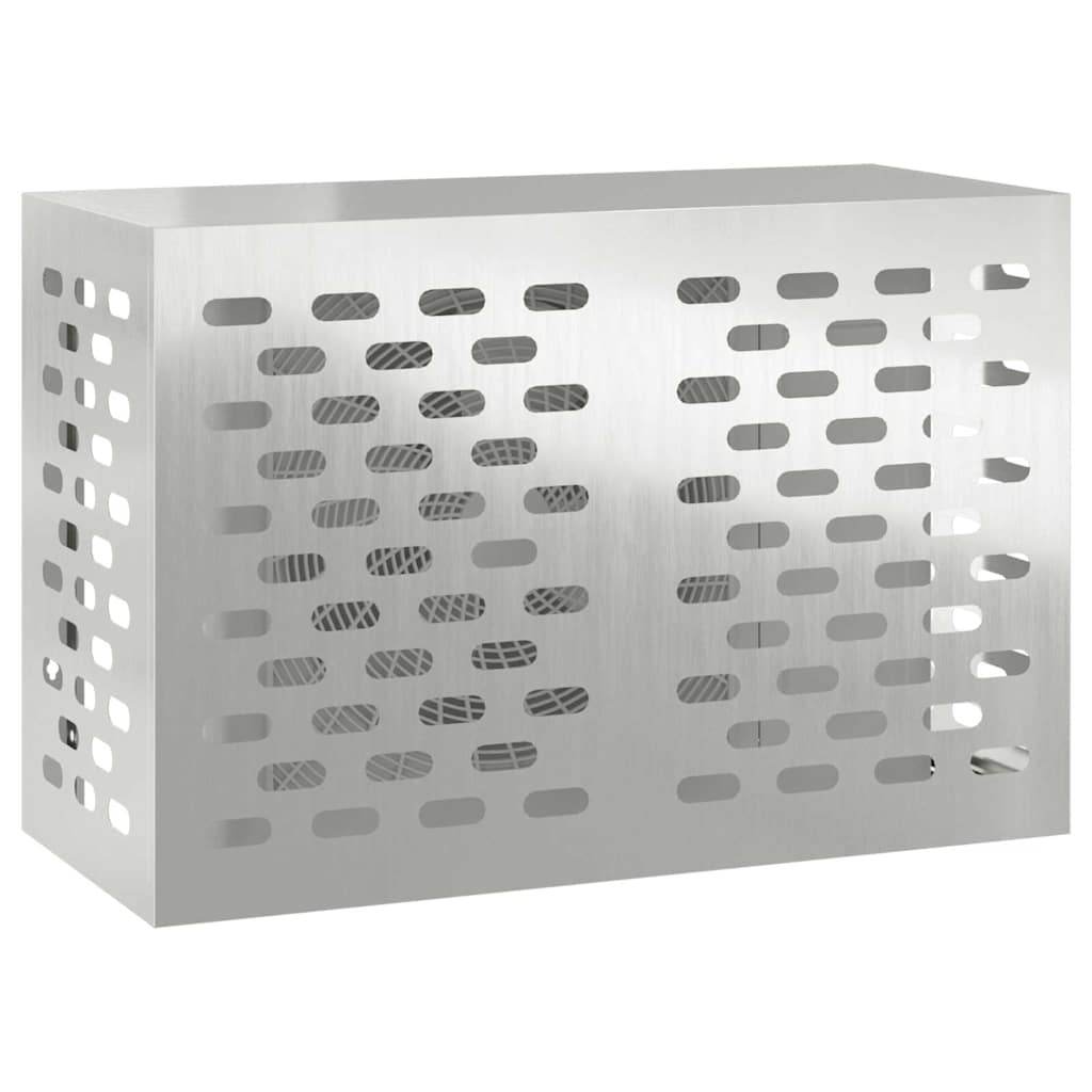 vidaXL Klimaanlagenabdeckung Silber 90 x 40 x 60 cm Verzinkter Stahl