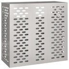 vidaXL Klimaanlagenabdeckung Silber 110 x 50 x 105 cm Edelstahl
