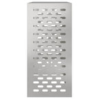 vidaXL Klimaanlagenabdeckung Silber 110 x 50 x 105 cm Edelstahl