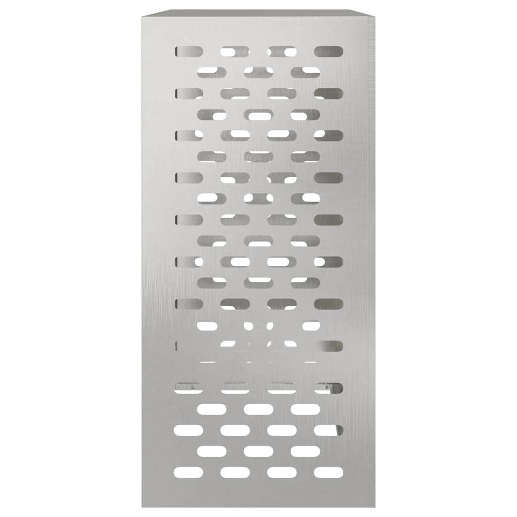 vidaXL Klimaanlagenabdeckung Silber 110 x 50 x 105 cm Edelstahl