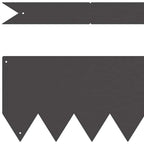 vidaXL Raseneinfassung 10 pcs Schwarz 100 x 0,05 x 15 cm