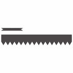 vidaXL Raseneinfassung 10 pcs Schwarz 100 x 0,05 x 15 cm