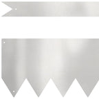 vidaXL Raseneinfassung 50 pcs Silber 100 x 0,05 x 15 cm Edelstahl