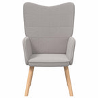 vidaXL Sessel Hellgrau 62 x 67 x 95,5 cm Sherpa-Stoff