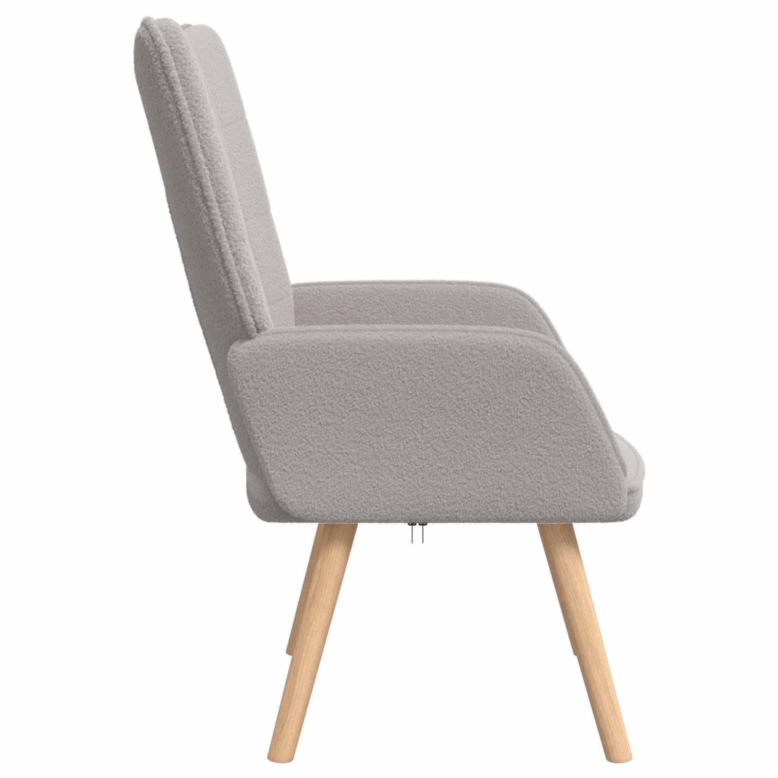 vidaXL Sessel Hellgrau 62 x 67 x 95,5 cm Sherpa-Stoff