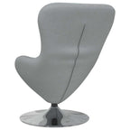 vidaXL Eiersessel Hellgrau 63 x 73 x 90 cm Stoff