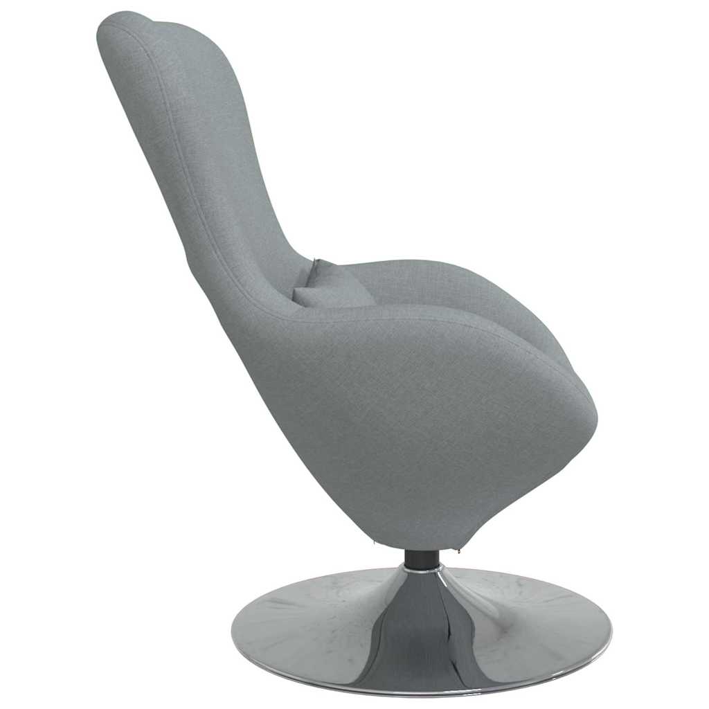 vidaXL Eiersessel Hellgrau 63 x 73 x 90 cm Stoff