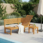 vidaXL Sonnenliege Öl-Natur 200 x 57 x 75cm Massivholz Akazie