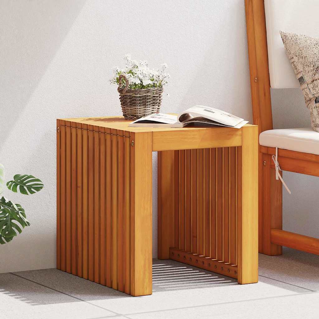 vidaXL Beistelltisch Öl-Natur 43 x 36 x 40 cm Massivholz Teak