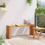 vidaXL Bank Öl-Natur 110 x 30 x 45 cm Massivholz Teak
