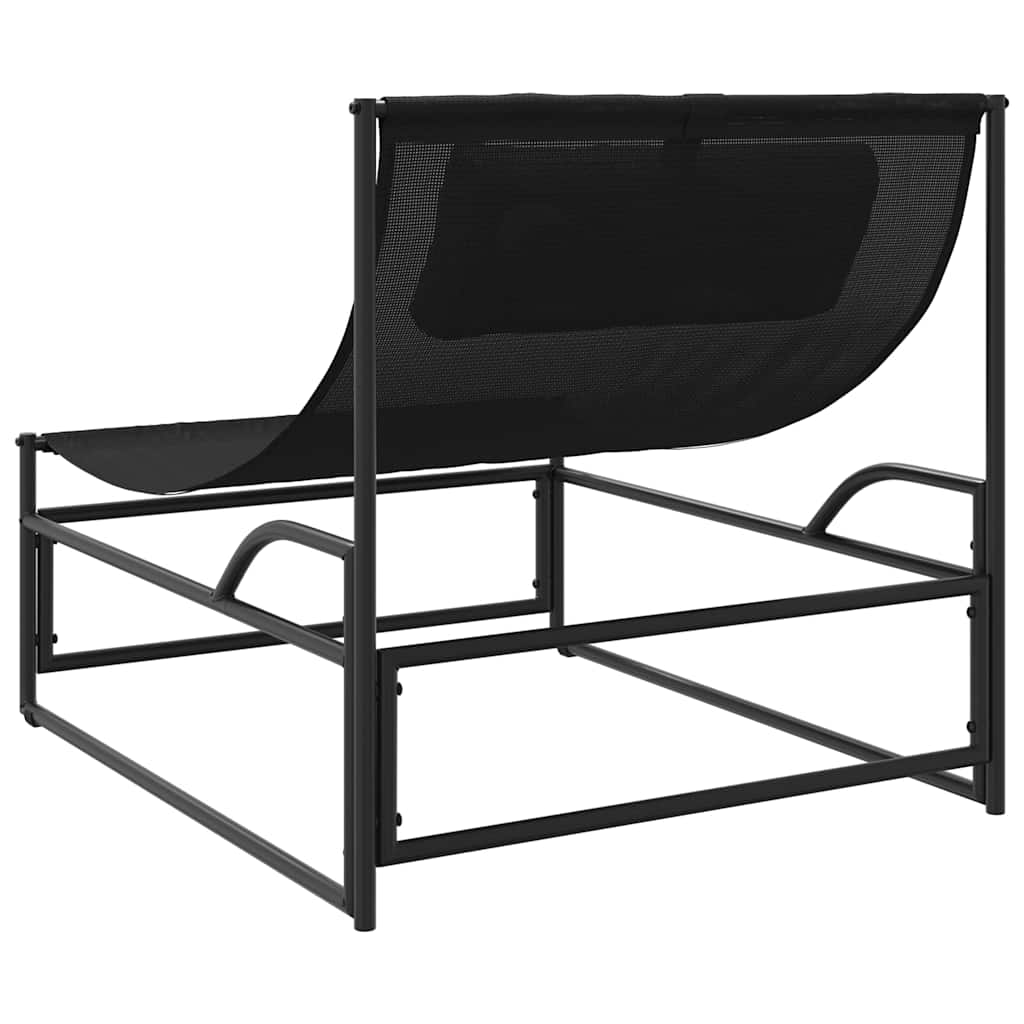vidaXL Gartenliege Anthrazit 87x74x73 cm Stahl und Textilene