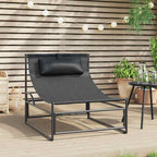 vidaXL Gartenliege Anthrazit 87x74x73 cm Stahl und Textilene