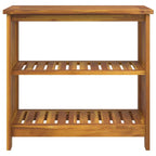 vidaXL Garten-Schrank mit Regal Natur 75 x 35 x 70cm Massivholz Akazie
