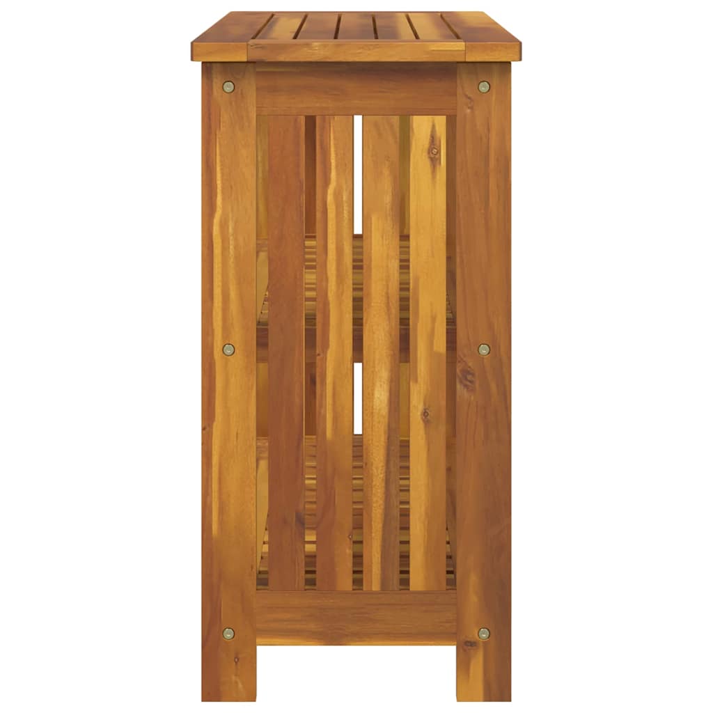 vidaXL Garten-Schrank mit Regal Natur 75 x 35 x 70cm Massivholz Akazie