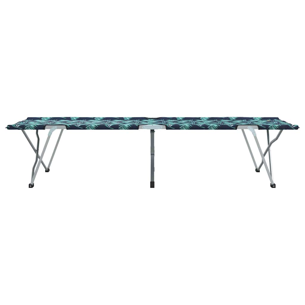 vidaXL Klapp Schlafbett fürs Camping Blatt Wald 194 x 62,5 x 42,5 cm