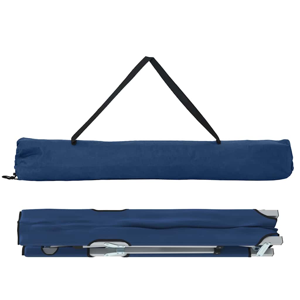 vidaXL Klapp Schlafbett fürs Camping 2 pcs Blau 194 x 62,5 x 42,5 cm