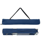 vidaXL Klapp Schlafbett fürs Camping 2 pcs Blau 194 x 62,5 x 42,5 cm
