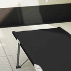 vidaXL Klapp Schlafbett fürs Camping 2 pcs Schwarz Oxford und Stahl