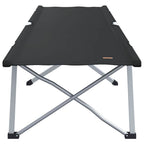 vidaXL Klapp Schlafbett fürs Camping 2 pcs Schwarz Oxford und Stahl