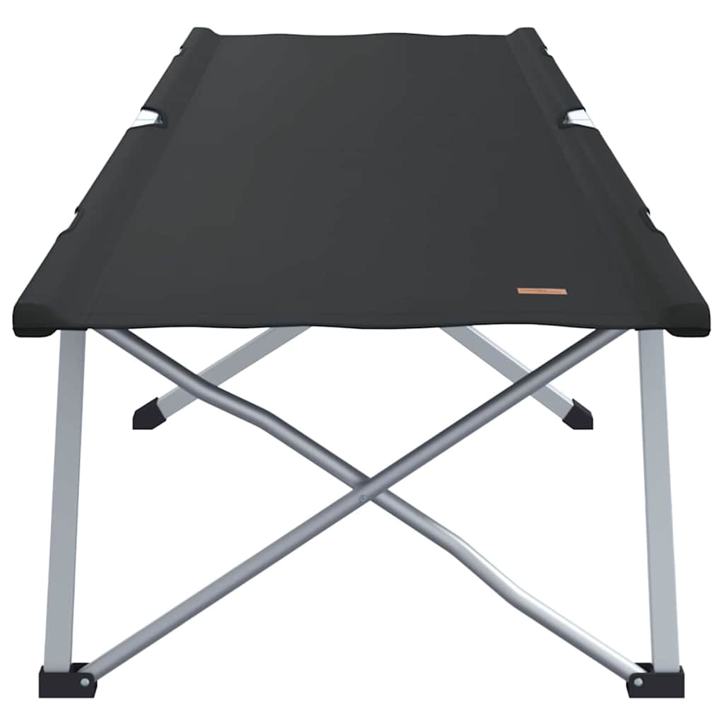 vidaXL Klapp Schlafbett fürs Camping 2 pcs Schwarz Oxford und Stahl