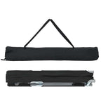 vidaXL Klapp Schlafbett fürs Camping 2 pcs Schwarz Oxford und Stahl