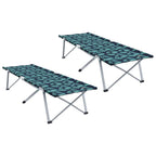 vidaXL Klapp Schlafbett fürs Camping 2 pcs Wald 194 x 62,5 x 42,5 cm