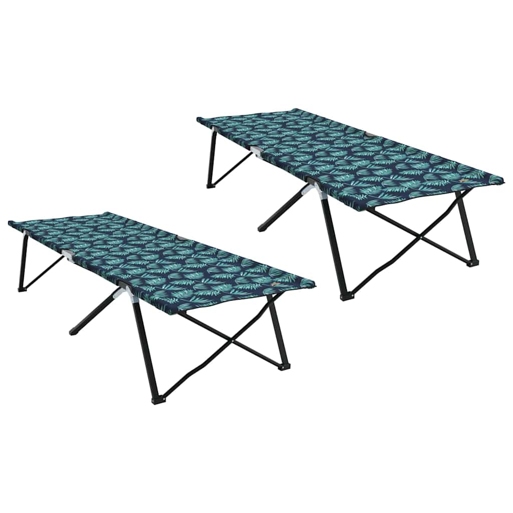vidaXL Klapp Schlafbett fürs Camping Blatt 2 pcs Wald 206 x 76 x 74 cm