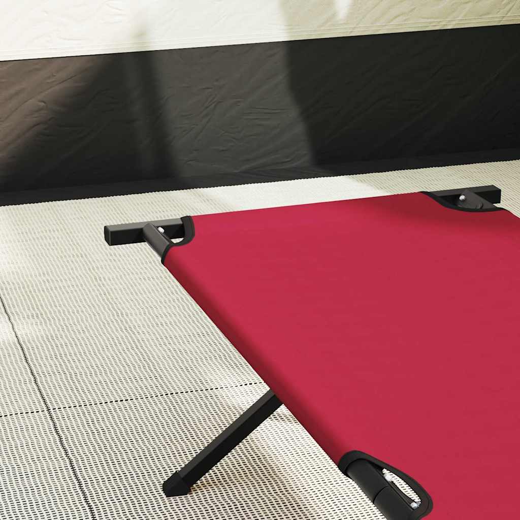 vidaXL Klapp Schlafbett fürs Camping Rot 193 x 69 x 45 cm Oxford-stoff