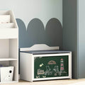 vidaXL Box mit Stauraum und Tafelvorderseite ROROS Grau und Weiß