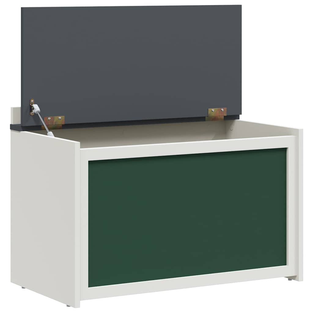 vidaXL Box mit Stauraum und Tafelvorderseite ROROS Grau und Weiß