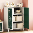 vidaXL Schrank mit zwei Türen und Tafel-Front ROROS Weiß Holzwerkstoff