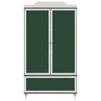 vidaXL Kreidetafel Kleiderschrank ROROS Grau und Weiß 90 x 45 x 165 cm