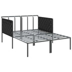 vidaXL Sonnenliege mit Kissen 2-Person Anthrazit 153 x 115 x 69,5 cm