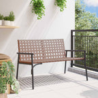 vidaXL Gartenstuhl Braun 110,5 x 79 x 75,5 cm Poly-Rattan